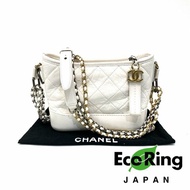 △ Chanel 香奈兒 Small Gabrielle White Aged Calfskin Ruthenium-Finish Gold Silver-tone Metal Chain Shoulder Bag 小號白色舊化牛皮鍍釕金銀色金屬鏈條肩揹袋 A91810 - 247006738