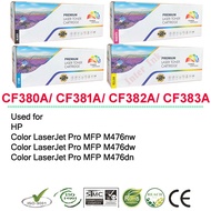 หมึกพิมพ์ HP CF380A / CF381A / CF382A / CF383A (312A) สีดำ/ สีฟ้า/ สีเหลือง/ สีแแดง Premium