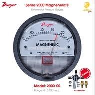 Dwyer 2000-00 Series 2000 Magnehelic® Differential Pressure Gages หน่วยวัดนิ้วน้ำ Inches of Water (i