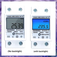 P7(GPBS) Din Rail Digital Single Phase Reset Zero Energy Meter AC 220V Kwh Voltage Current Power Con