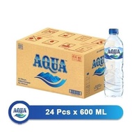 ASLI Aqua Air Mineral 600 Ml Botol 1 Dus 24 Pcs