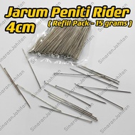 (15grams)4cm Jarum Peniti Rider Panjang  Tajam 15grams(Refill Pack) Jarum Peniti Tajam