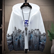 HY Men’s Ultra-thin Jackets Ice Silk Sun Protection Clothing Casual Lightweight Jackets Sun Protecti