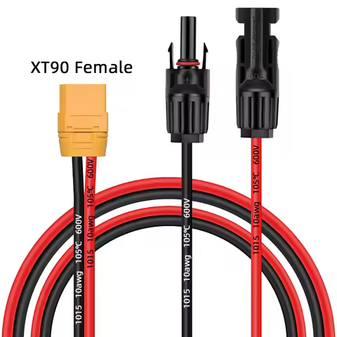 Solar Connector to XT90 Adapter Cable Solar Panel Adapter to XT90 Female Extension Cable Solar Chhar