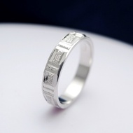 [P53] Elegant Platinum Palladium Men's Wedding Ring – 950 Silver & Gold Options – SAN950