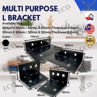 High Class L Shape Black Color Multipurpose Bracket Angle Bracket  L Angle Hanging Bracket Wall Brac