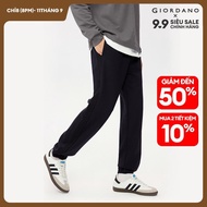 GIORDANO Men Joggers Double-Faced Elastic Waist Athleisure Joggers Patchwork Sides 3-Pocket Fashion