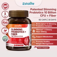 [NEW] Estalife Slimming Probiotics + Fiber Capsules | 10 Billion CFU | 瘦身益生菌胶囊 | BioSculptor + Fiber