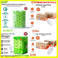 [HWARTZ] [ 1 Box CONTAINS 10 PCS ]- Robot RT-K8 RT-K8+ OLIKE C109 C203 Small & Potable Transparent A