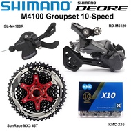Original Product ✅SHIMANO DEORE M4100 10S Groupset MTB Mountain Bike Groupset 1x 10 Speed SunRace Ca