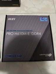 MSI PRO H610M-E 連i5-12400f及 RAM