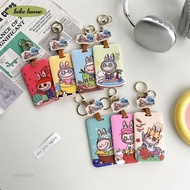 Kekeke labubu Card Holder Water School Bus Meal Mrt Keychain