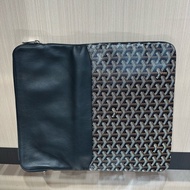 Goyard/戈雅 SAINTE-MARIE 老花满印黑色手拿包 两面可折叠