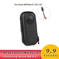 Insta360 One X3 X2 X Protective Hard Case Pouch Portable Carry Bag Frame Casing Black Zip Zipper Pou