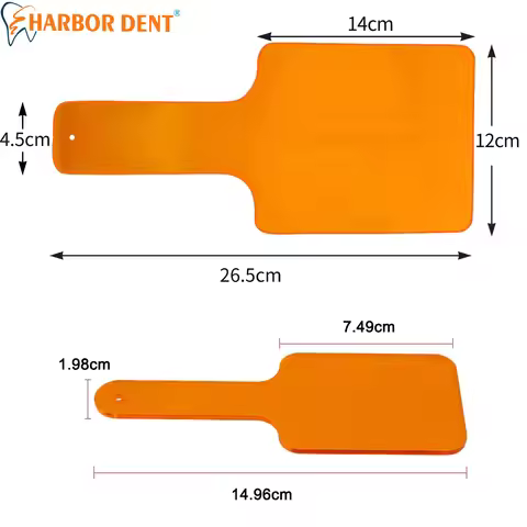 2 Size Dental Curing Machine Baffle Hand-Held Tooth Guard Eye Guard Dentistry Shade Board Eye Protec