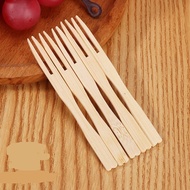 Fruit fork Disposable Bamboo Fruit Cake Dessert Fork