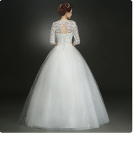 GAUN WEDDING / GAUN PERNIKAHAN WANITA BROKAT / GAUN PENGANTIN PUTIH / GAUN ELEGAN SIMPLE