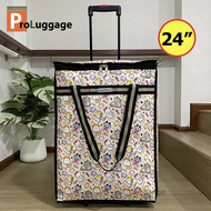 ProLuggage กระเป๋าถุงผ้าล้อลาก กระเป๋าล้อลาก กระเป๋าเดินทาง กระเป๋าช้อปปิ้ง อเนกประสงค์ ขนาดความสูง 24 นิ้ว Code R15024