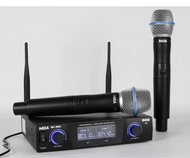 MBA ไมค์โครโฟนไร้สาย ไมค์ลอยคู่ UHF Wireless Microphone รุ่น MIC-888A U3 จัดส่งฟรีส่งไว เก็บเงินปลาย