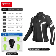 【Household groceries】 MOTOWOLF Motorcycle Womens Jacket Summer Breathable Mesh Outdoor Riding Anti-d