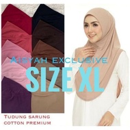 0 SIZE XL TUDUNG SARUNG COTTON AISYAH EXCLUSIVE