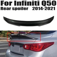 For Infiniti Q50 2014-2021 PSM Style Black Carbon Exterior Accessories TuningRear Roof Trunk Duckta