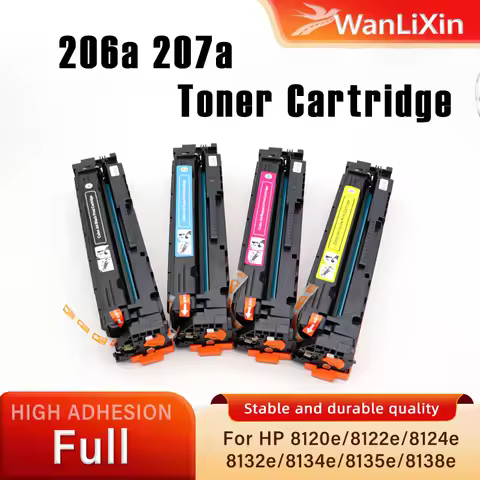 4Color Compatible ﻿ 207A 206A Toner Cartridge For HP M283fdw/183fw 215a M255dw/282nw M155 M182nw Pri