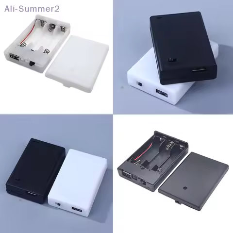 {MX} 3AA 4.5V AA Battery Case AA Battery Holder With Switch With USB/Line DIY Power Bank Accessories