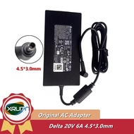 Genuine DELTA ADP-120VH D AC Adapter 20V 6A 120W Laptop Charger for MSI CF63 THIN 10SC 10SC-005FR MS