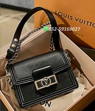 99新✨全港最平 ‼正品任驗 ‼🌈Louis Vuitton LV Mini Dauphine M55964 Black 黑色💖可單肩 可手拎👏現貨 支持陪驗 #女裝手袋 #包包 #hand bag 