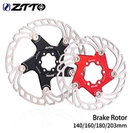 ZTTO MTB Bicycle Disc Brake Floating Rotor 203mm 180mm 160mm 140mm 6 bolts Rotor DH Steel Road Bike 