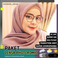 PHOTOCHROMIC GLASSES + LENS "NORMAL/MINUS/CYL