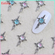 eetmo 5pcs 3D Alloy Nail Ch Decorations Cross Star Accessories Glitter Rhinestone Nail Parts Nail Art Materials Supplies sg