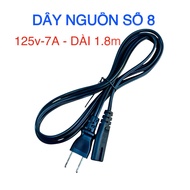 Power cord No. 8 125v-7A, length 1.8m, flat pin domestically made in Japan, used for CD player ampli