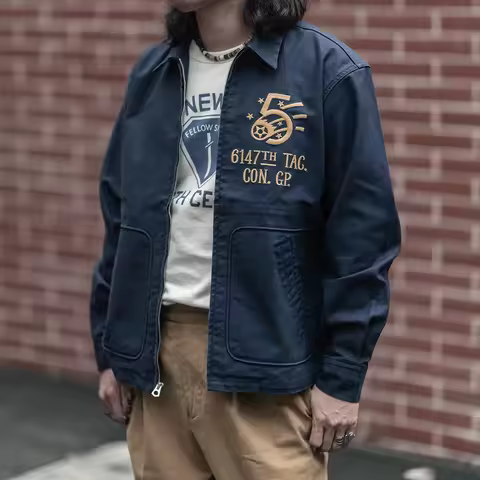 Non Stock Korean War Mosquitoes Tour Jacket Retro Men's Embroidery Souvenir Tops