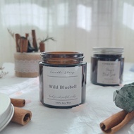 ✨𝐑𝐄𝐀𝐃𝐘 𝐒𝐓𝐎𝐂𝐊✨𝐂𝐚𝐧𝐝𝐥𝐞 𝐒𝐭𝐨𝐫𝐲 Scented Aromatherapy Jar Candle Lilin Wangi Hand Poured 100g Wild Bluebell Natural Soy Wax香薰蜡烛