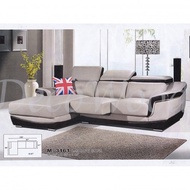 [PREORDER] 9 Feet Casa Leather L-Shape Sofa Corner Sofa(Coral White)