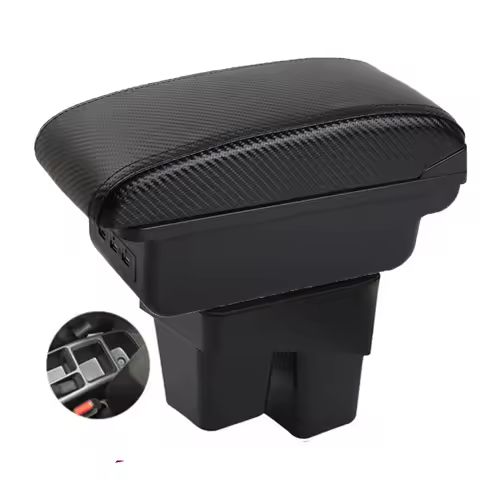 Car Fit Jazz gk5 Armrest box central console storage case driver elbow support