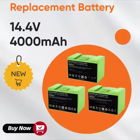 14.4V 4000mAh I7 Battery Replacement for IRobot Roomba E and I Series I7+ E5 7150 7550 I3 3150 I3+ 3