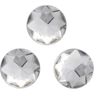 25mm Flat Back Round Acrylic Rhinestones Crystal Clear Plastic Circle Gems Glitter Gems Transparent 