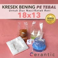 Transparent Clear Plastic Bag 18 x 13 PE THICK for 18x13 cm cardboard Box