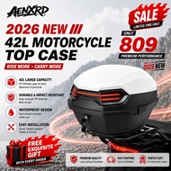 Motorcycle Trunk Box 42/40L Compartment General Storage Box Givi box motor boxBack Rest Bracket