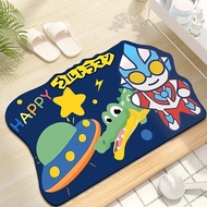 Tyk Ultraman Cartoon Bathroom Floor Mat Diatom Mud Bathroom Doorway Absorb Water Quick-Drying Foot M