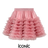 iCONiC ALONSO SKIRT #203330 กระโปรงสั้น ผ้าทูลล์ แต่งระบาย ผ้าตาข่าย กระโปรงลูกไม้ กระโปรงบาน กระโปร