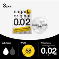 (Bundle of 3) Sagami Original 0.02 Large condom