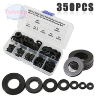 TOHESP 350pcs Nylon Flat Washer Insulation Ring 7 Sizes Home Improvement M2 M2.5 M3 M4 M5 M6 M8