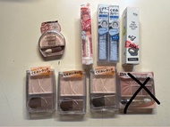 CEZANNE 淚溝神器  藍色遮瑕液  CANMAKE 唇膏02 臥蠶盤03 ROMAND 唇釉37 grava daisy 