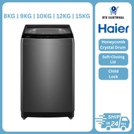 Haier Fully Auto Top Load Washing Machine | 8KG 9KG 10KG 12KG 15KG Anti-Bacterial Pulsator Soft Clos