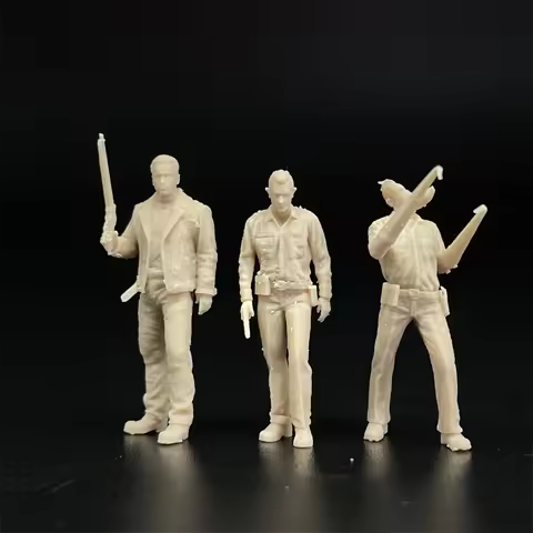 1/64 Scale Resin Model The Terminator T800 T1000 Figures Figures Dioramas Unpainted Figurines Miniat