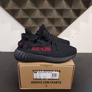 2024 Sneakers Sepatu  Yeezy Boost 350 V2 Bred Black Branded